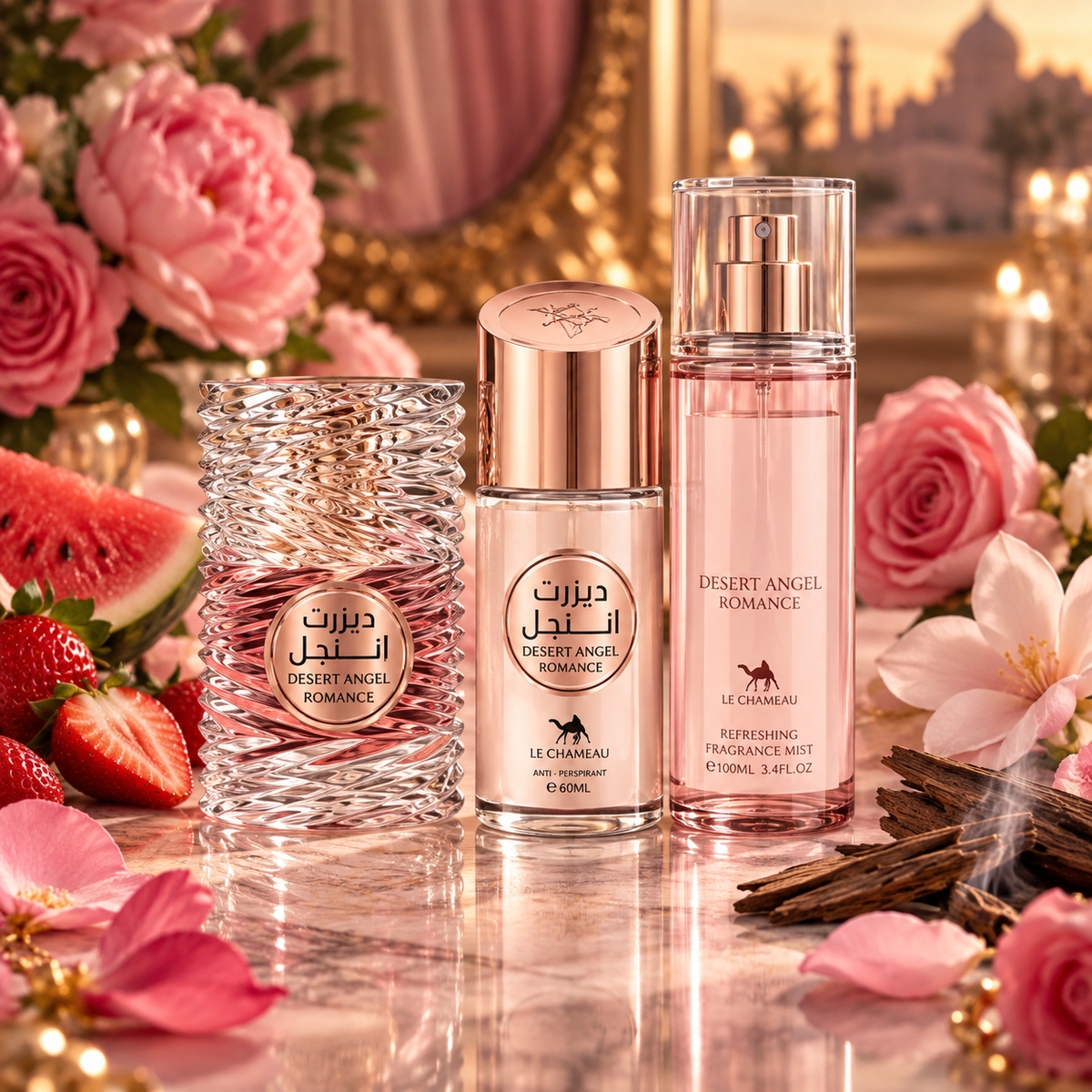 Le Chameau Desert Angel Romance 3-in-1 Gift Set – Golden Dust