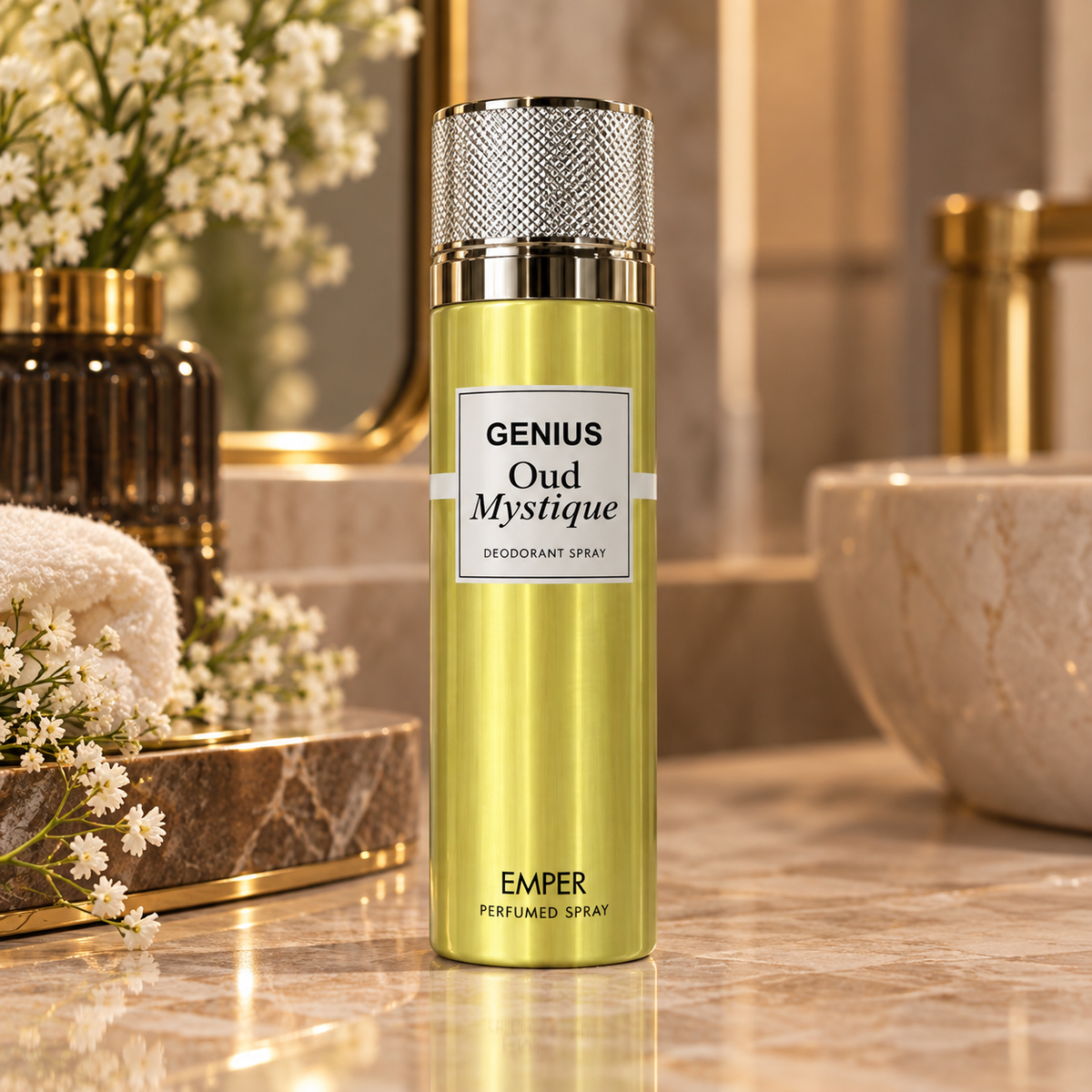 Emper Genius Oud Mystique Deodorant Body Spray 200ml can