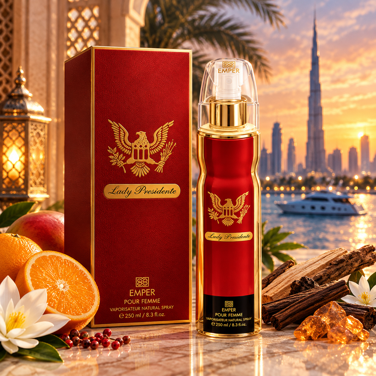 Emper Lady Presidente Deodorant Body Spray 200ml can