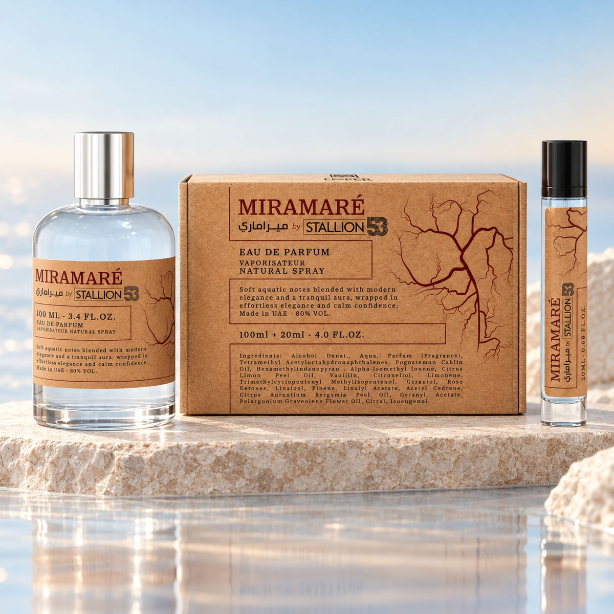 Emper Miramare Eau de Parfum 100ml + 20ml bottle