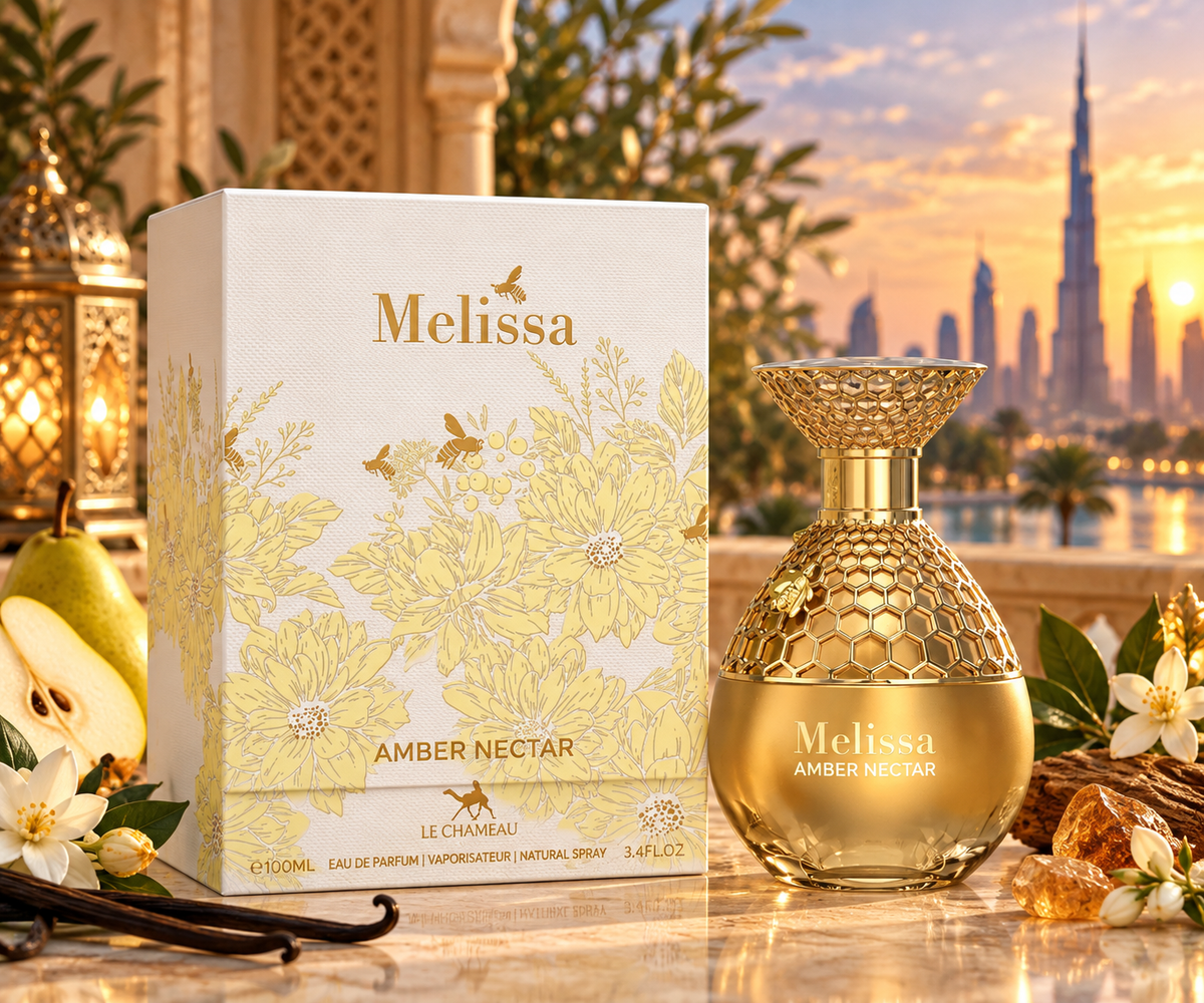Le Chameau Elite Melissa Amber Nectar Eau de Parfum 100ml bottle