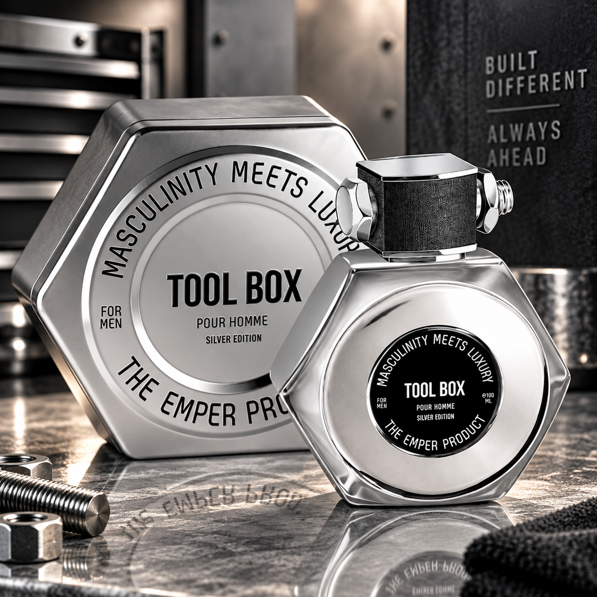 Emper Tool Box Silver Eau de Parfum 100ml bottle