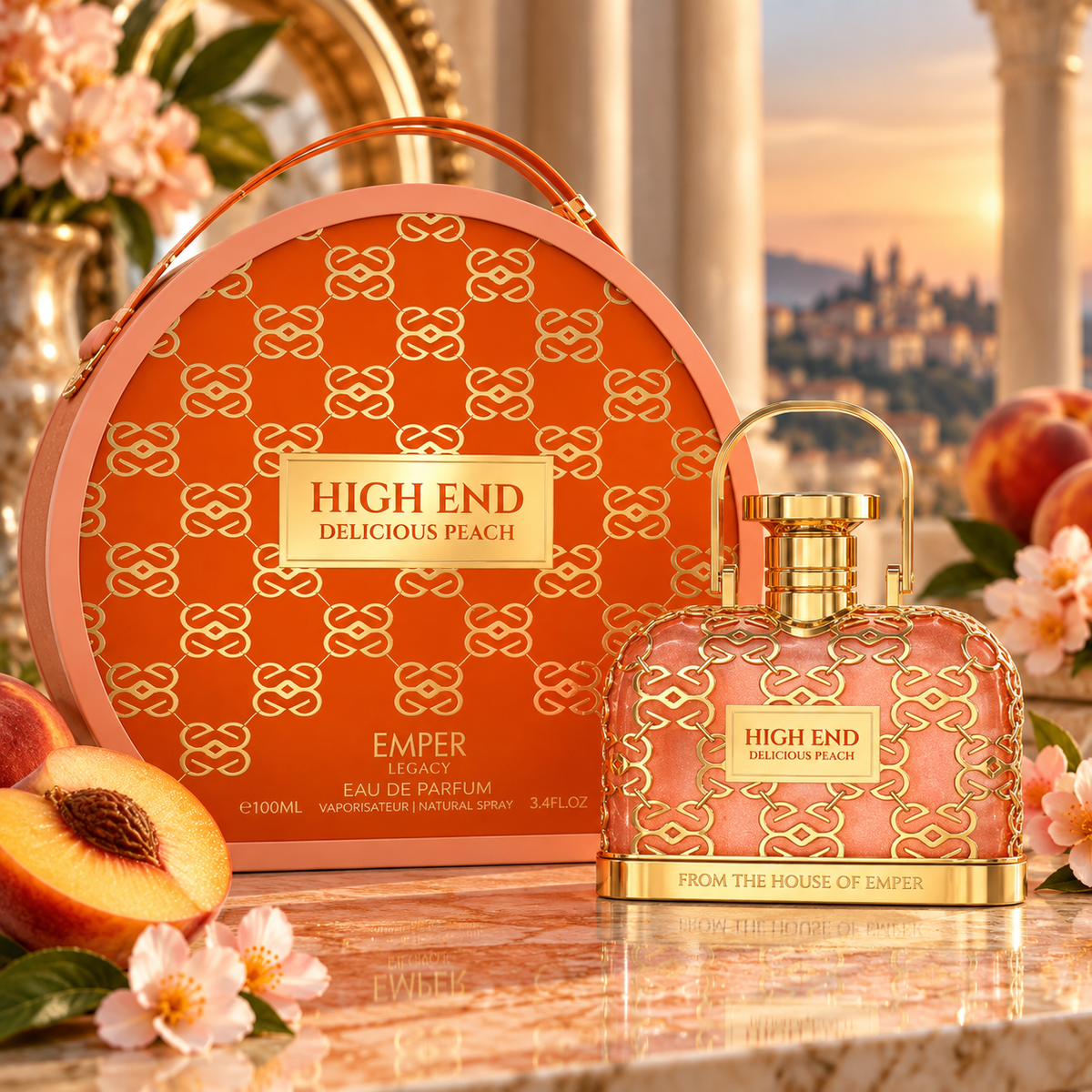 Emper Legacy High End Delicious Peach Eau de Parfum 100ml bottle